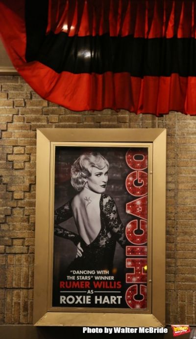 Theatre Marquee for Rumer Willis making her Broadway debut as Roxie Hart in ''Chicago Photo