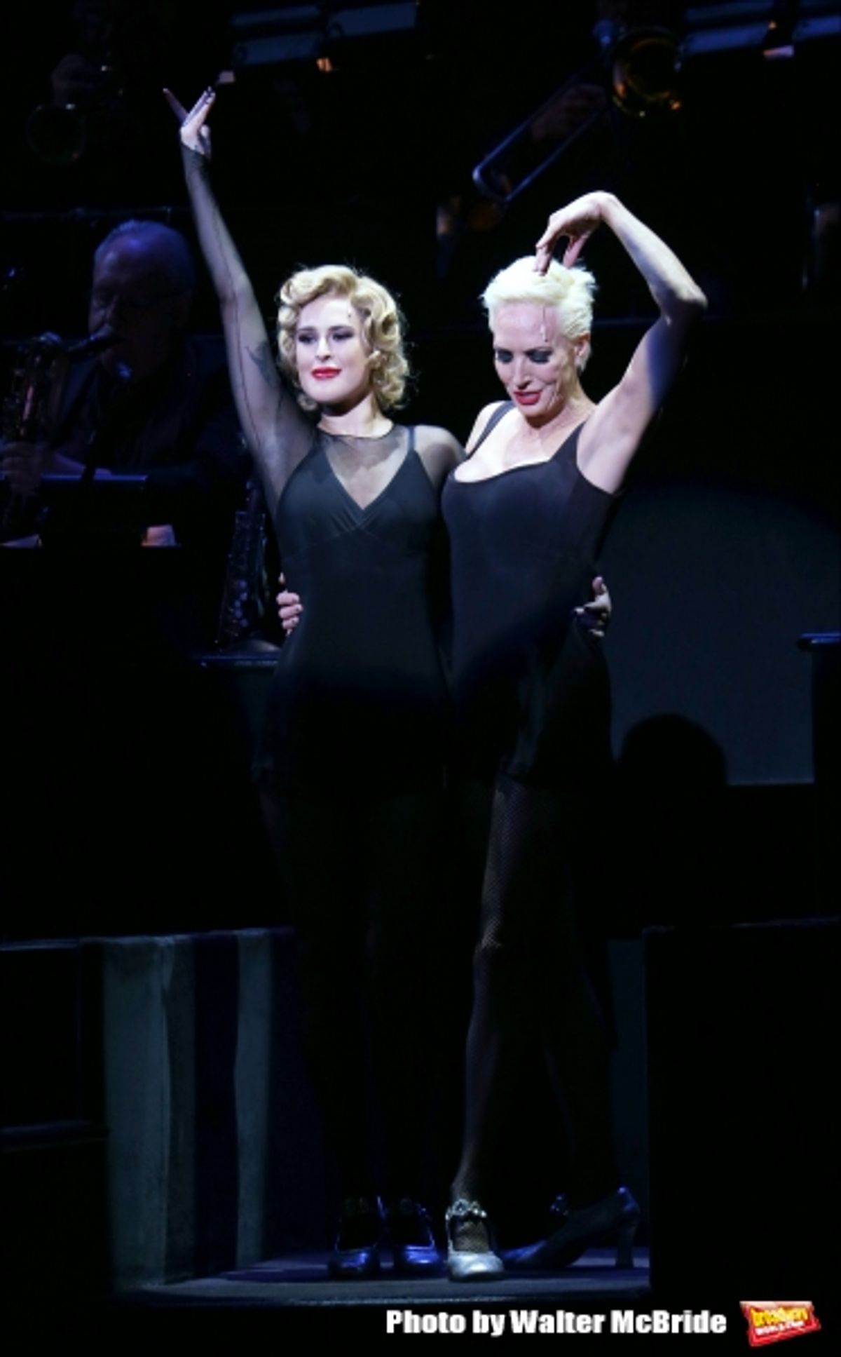 Amra-Faye Wright with Rumer Willis making her Broadway debut as Roxie Hart in ''Chicago'' at the Ambassador Theatre on September 21, 2015 in New York City. at 