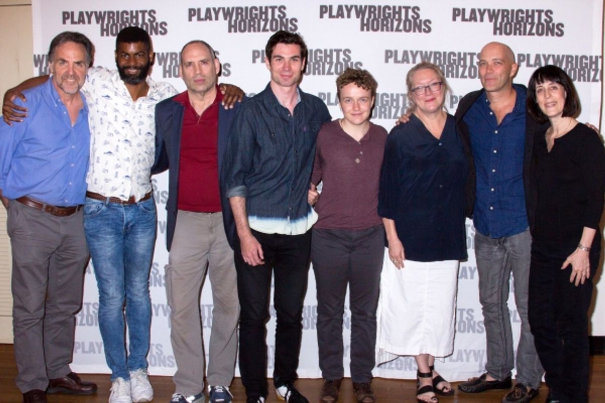 Tim Sanford, Niegel Smith, Daniel Oreskes, Cameron Scoggins, Tom Phelan, Kristine Nielsen, Taylor Mac, Leslie Marcus at 