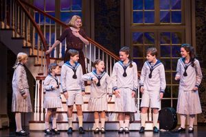 Kerstin Anderson as Maria Rainer with the von Trapp children: Svea Johnson who plays  Photo