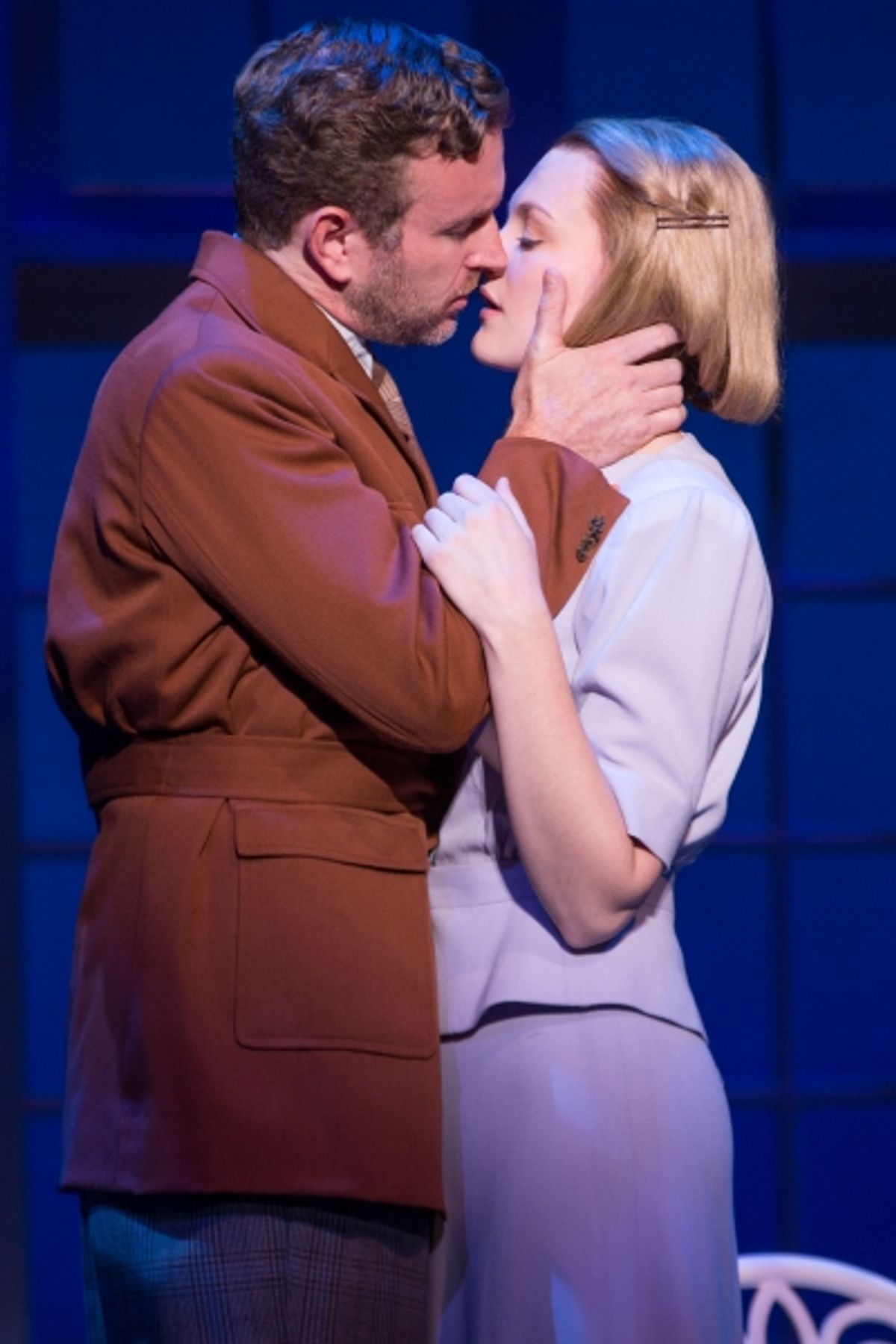 Ben Davis, who plays Captain von Trapp, and Kerstin Anderson, who plays Maria Rainer at 