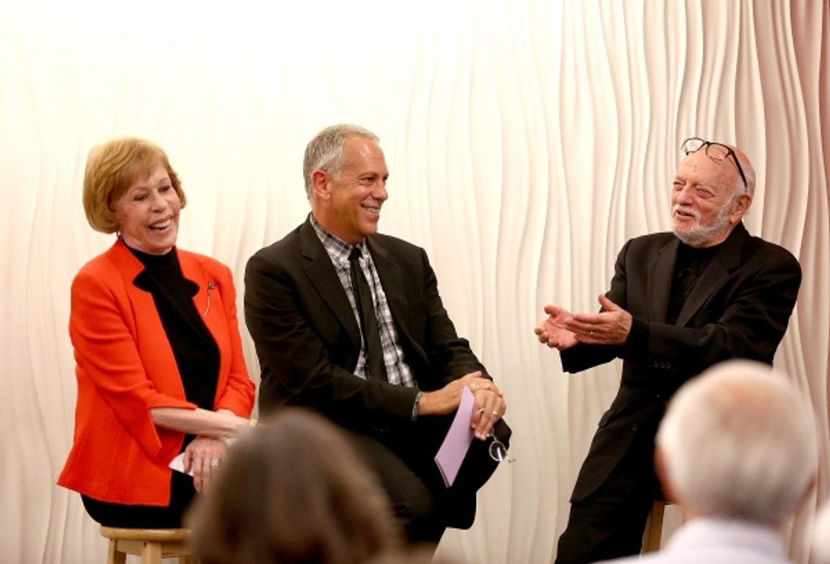 Carol Burnett, Phillip Himberg and Harold Prince at 