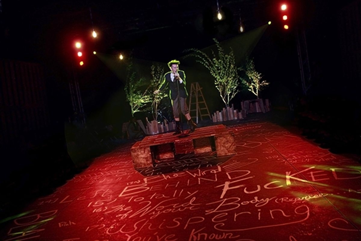 Austyn Myers (Moritz, center) in ''I Don''t Do Sadness'' in SPRING AWAKENING. at 