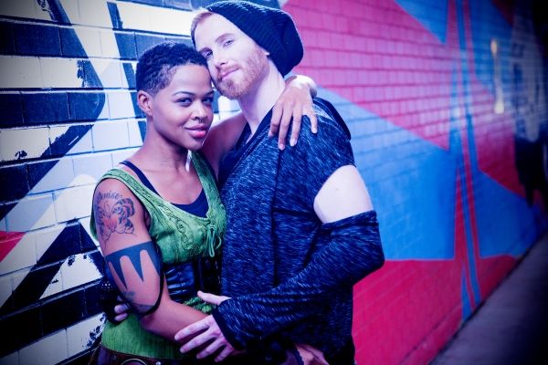Taylor Robinson as Rosalind and Philip Fletcher as Orlando Photo