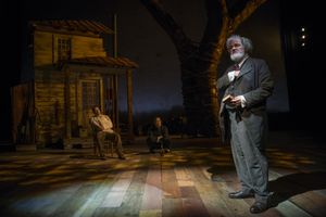 Tim Hopper (Adam Trask), Stephen Park (Lee), and ensemble member Francis Guinan (Samuel Hamilton) decide on names for the twins @ BroadwayWorld Tim Hopper (Adam Trask), Stephen Park (Lee), and ensemble member Francis Guinan (Samu Photo