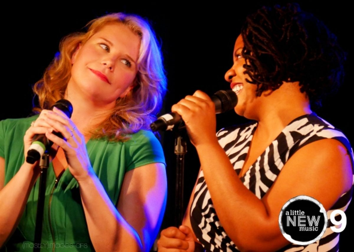 Lauren Van Kurin and Christina Anthony sing ''70s Love Theme'' from BIGFOOT by Amber Ruffin, Kevin Sciretta, and David Schmoll (photo by amy francis schott) at 