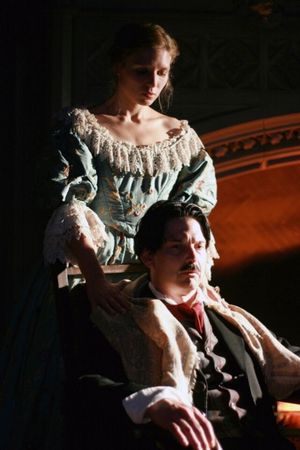 Heather Chrisler as ''Virginia'' and Christian Gray as ''Edgar Allan Poe'' @ BroadwayWorld Heather Chrisler as ''Virginia'' and Christian Gray as ''Edgar Allan Poe'' Photo