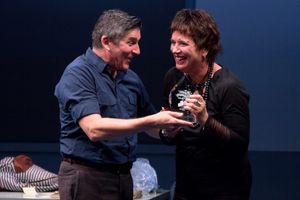 James Lecesne, Eve Ensler Photo