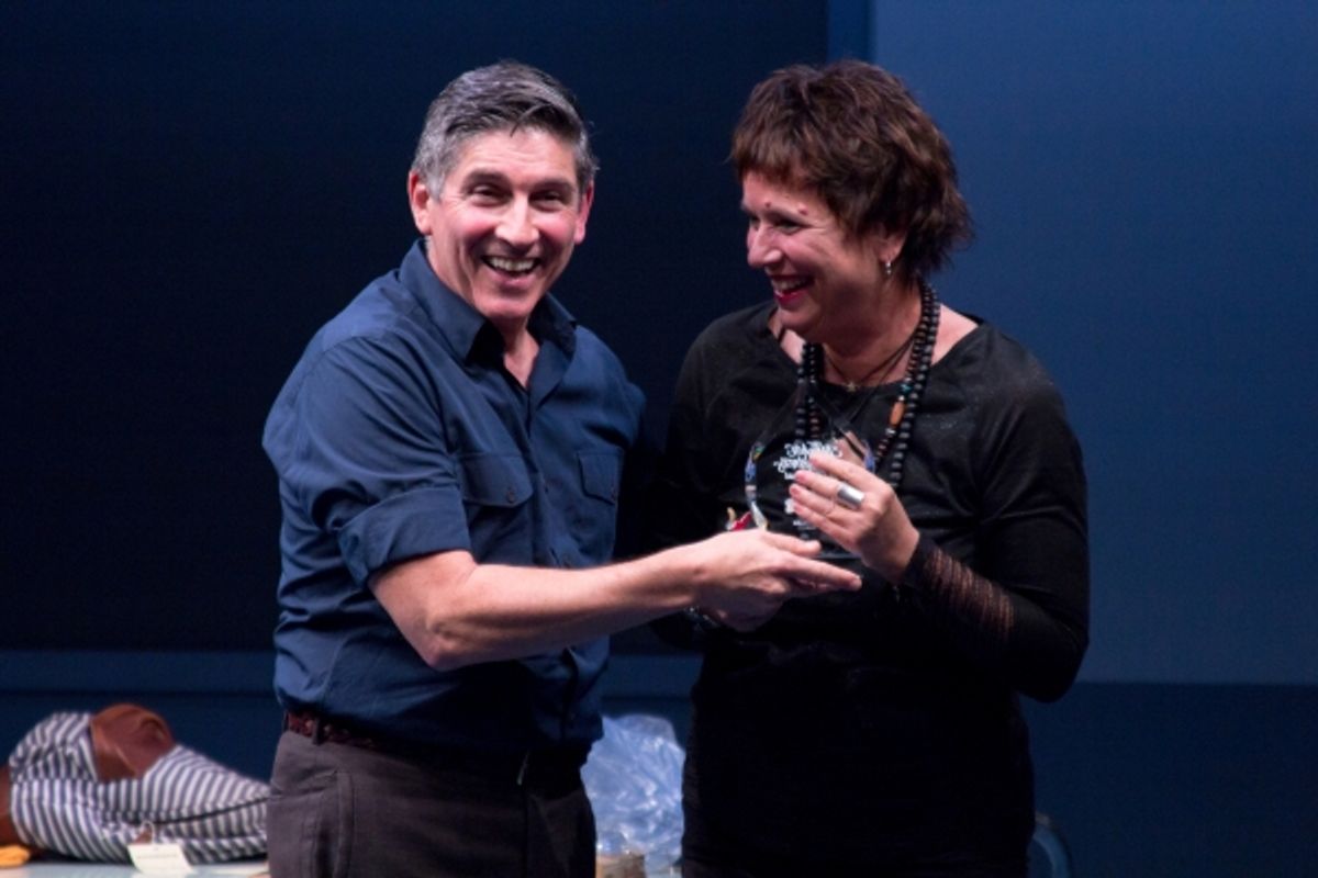 James Lecesne, Eve Ensler at 