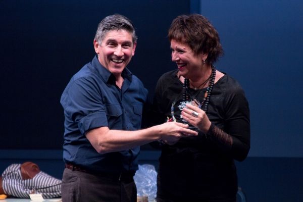 James Lecesne, Eve Ensler Photo