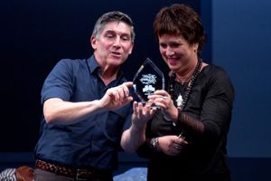 James Lecesne, Eve Ensler Photo