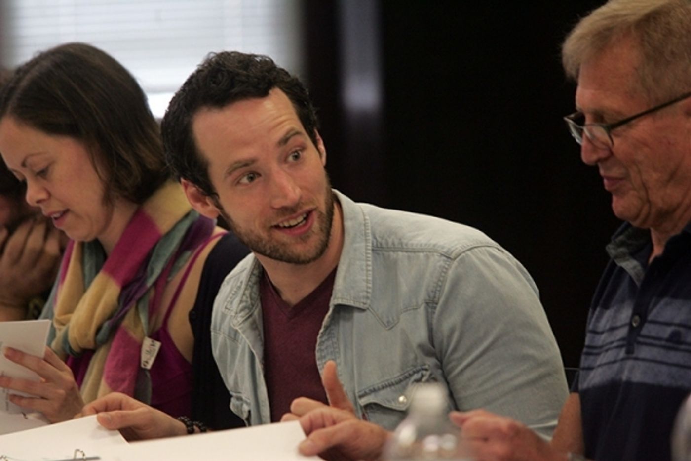 Photo Flash: First Read-Through of Goodspeed's IT'S A WONDERFUL LIFE - Duke Lafoon, Ed Dixon, Josh Franklin, Kirsten Scott and More!  Image