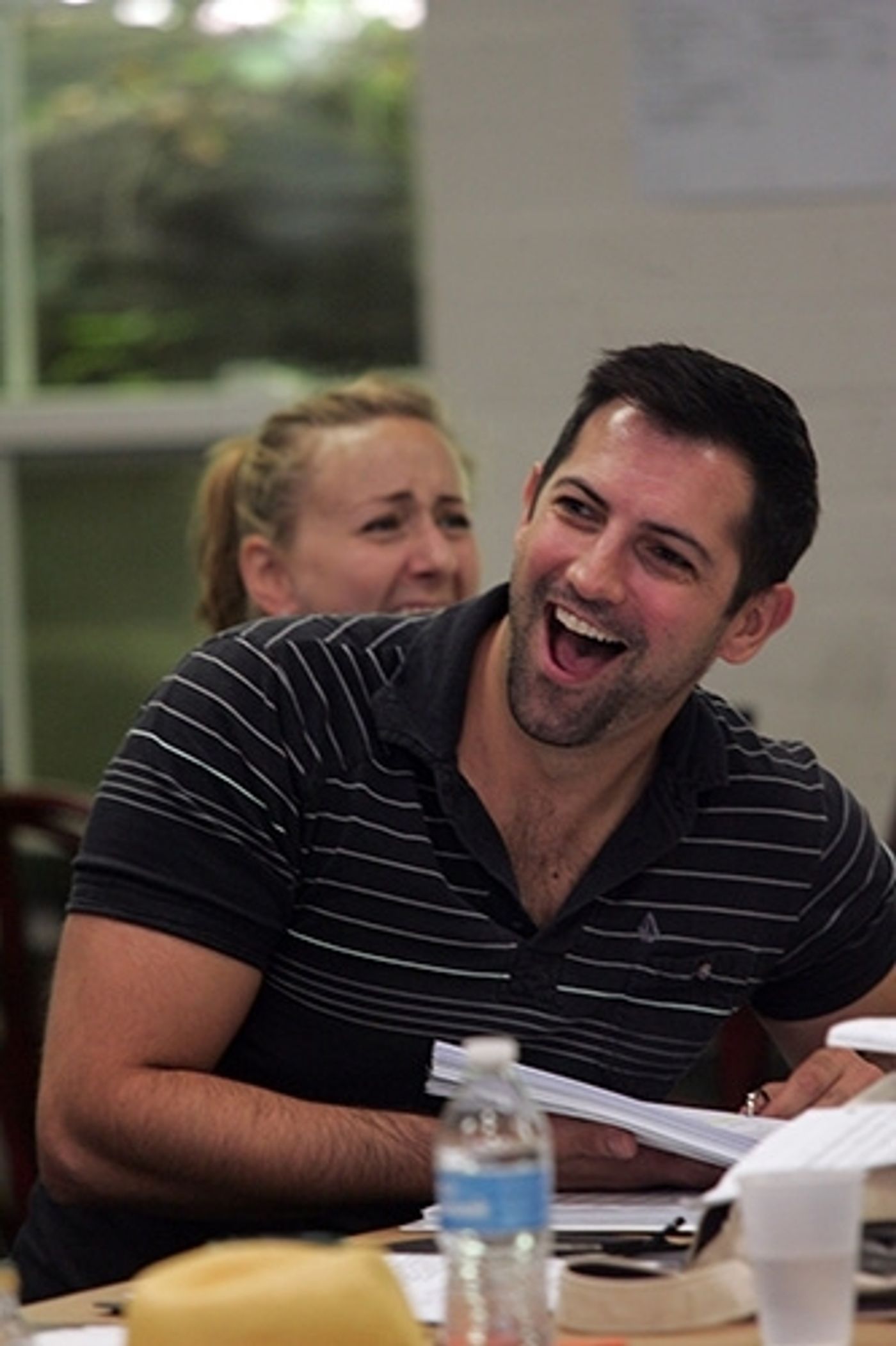 Photo Flash: First Read-Through of Goodspeed's IT'S A WONDERFUL LIFE - Duke Lafoon, Ed Dixon, Josh Franklin, Kirsten Scott and More!  Image