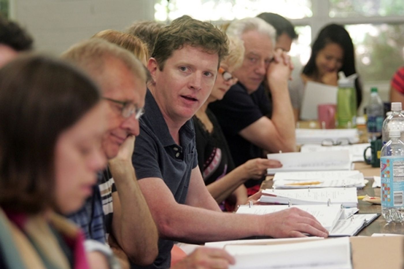 Photo Flash: First Read-Through of Goodspeed's IT'S A WONDERFUL LIFE - Duke Lafoon, Ed Dixon, Josh Franklin, Kirsten Scott and More!  Image