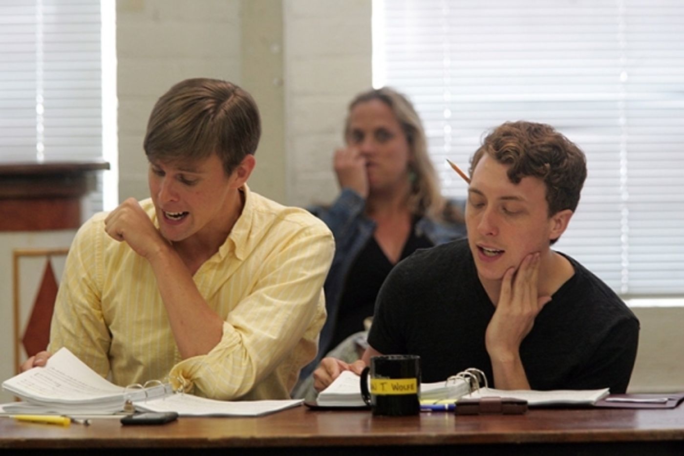 Photo Flash: First Read-Through of Goodspeed's IT'S A WONDERFUL LIFE - Duke Lafoon, Ed Dixon, Josh Franklin, Kirsten Scott and More!  Image