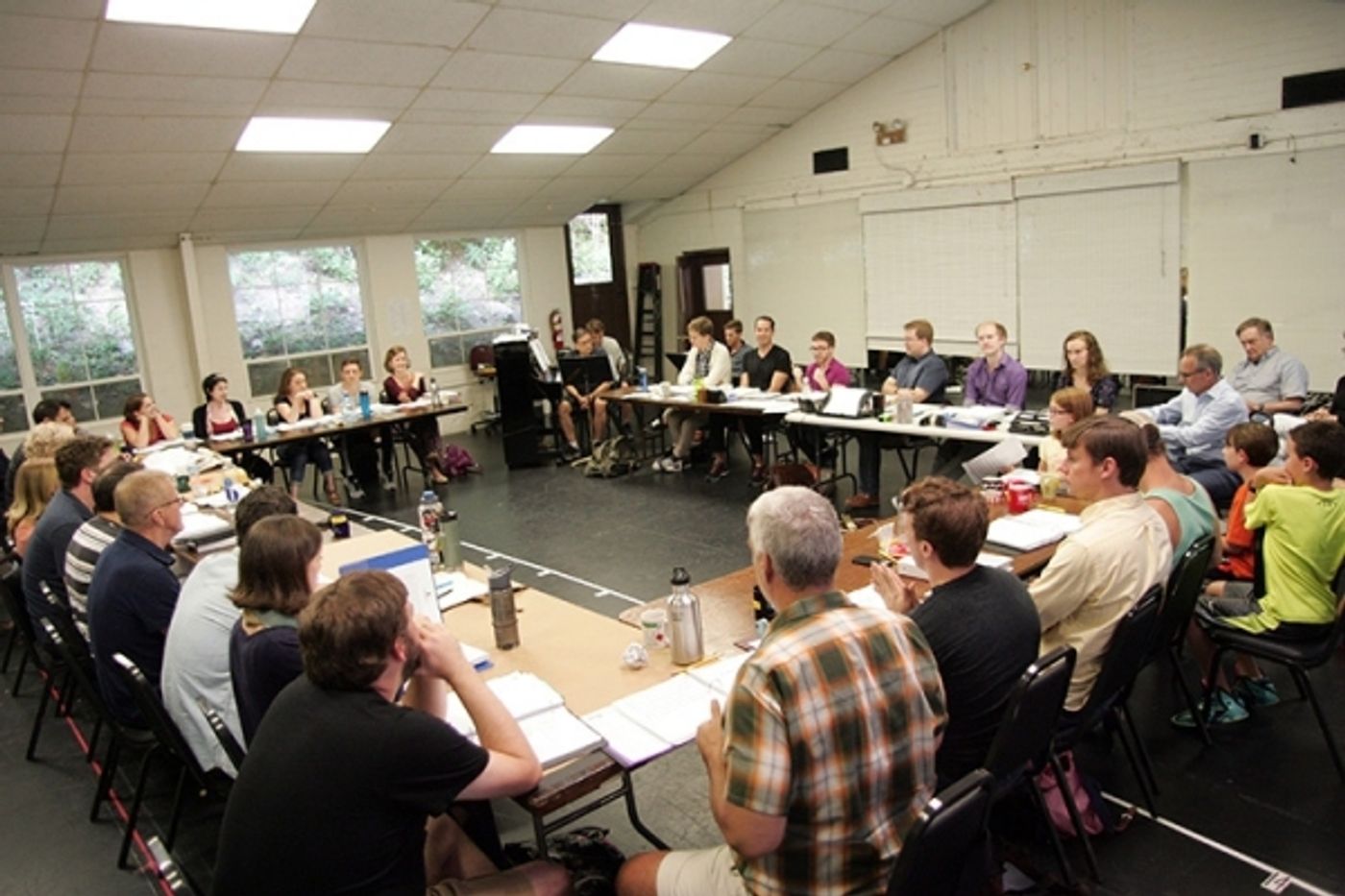 Photo Flash: First Read-Through of Goodspeed's IT'S A WONDERFUL LIFE - Duke Lafoon, Ed Dixon, Josh Franklin, Kirsten Scott and More!  Image