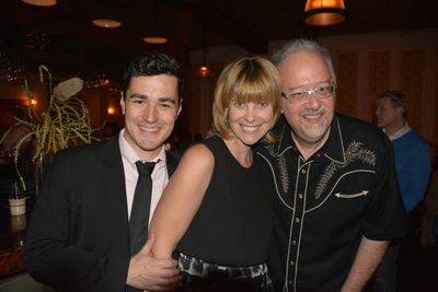 I AM MY OWN WIFE star Vince Gatton with  Amy Corcoran and playwright Doug Wright. Photo