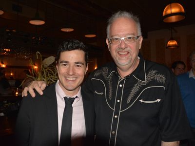 Playwright Doug Wright with I AM MY OWN WIFE star Vince Gatton Photo