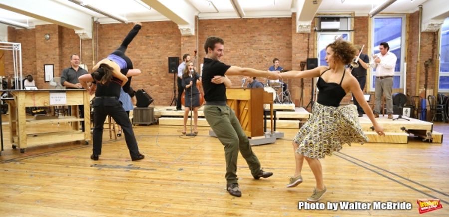 Photo Coverage: Paper Mill Playhouse's THE BANDSTAND Cast Gives Performance Sneak Peek! Image