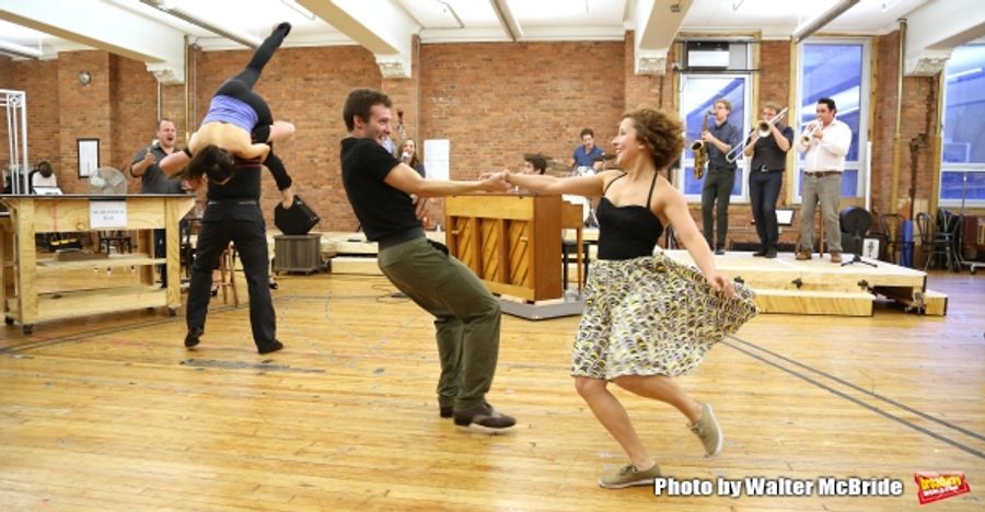 Photo Coverage: Paper Mill Playhouse's THE BANDSTAND Cast Gives Performance Sneak Peek! Image