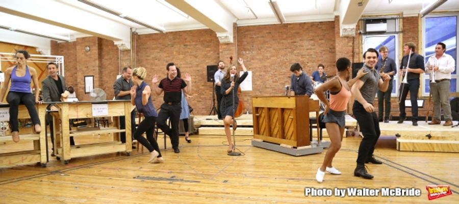 Photo Coverage: Paper Mill Playhouse's THE BANDSTAND Cast Gives Performance Sneak Peek! Image