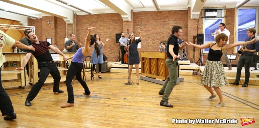 Photo Coverage: Paper Mill Playhouse's THE BANDSTAND Cast Gives Performance Sneak Peek! Image