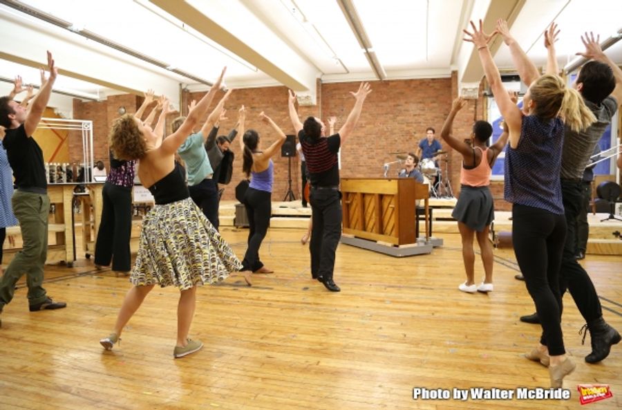Photo Coverage: Paper Mill Playhouse's THE BANDSTAND Cast Gives Performance Sneak Peek! Image