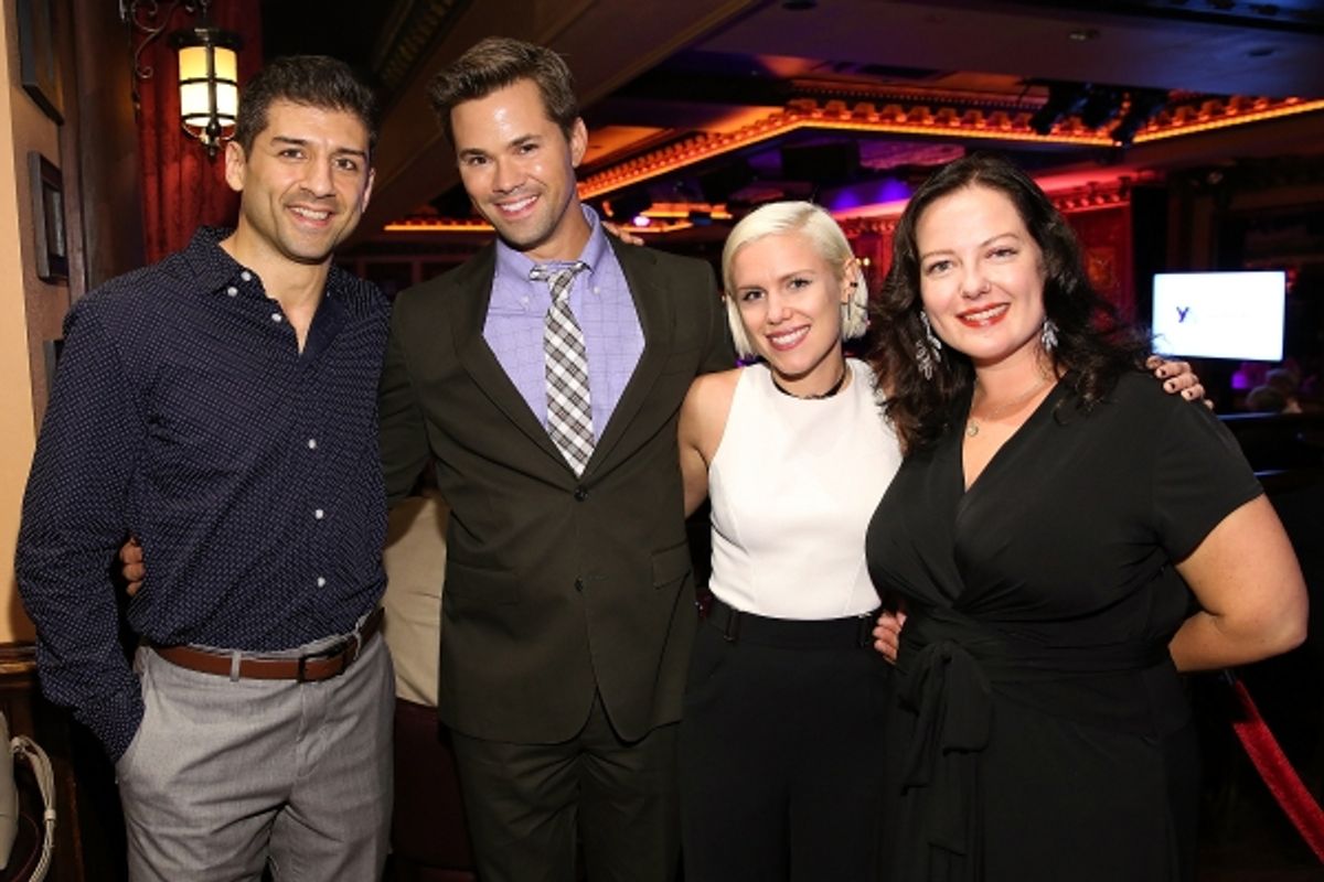 Tony Yazbeck, Andrew Rannells, Grace Weber and Zuzanna Szadkowski at 