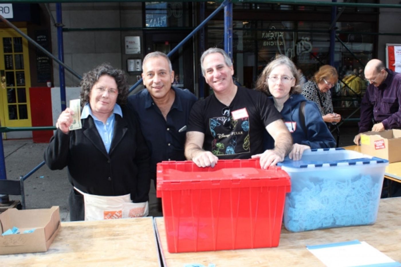 Photo Coverage: The Money Kept Rollin' in at the BC/EFA Flea Merchandise Tables!  Image