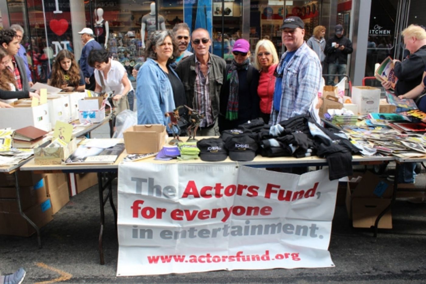 Photo Coverage: The Money Kept Rollin' in at the BC/EFA Flea Merchandise Tables!  Image