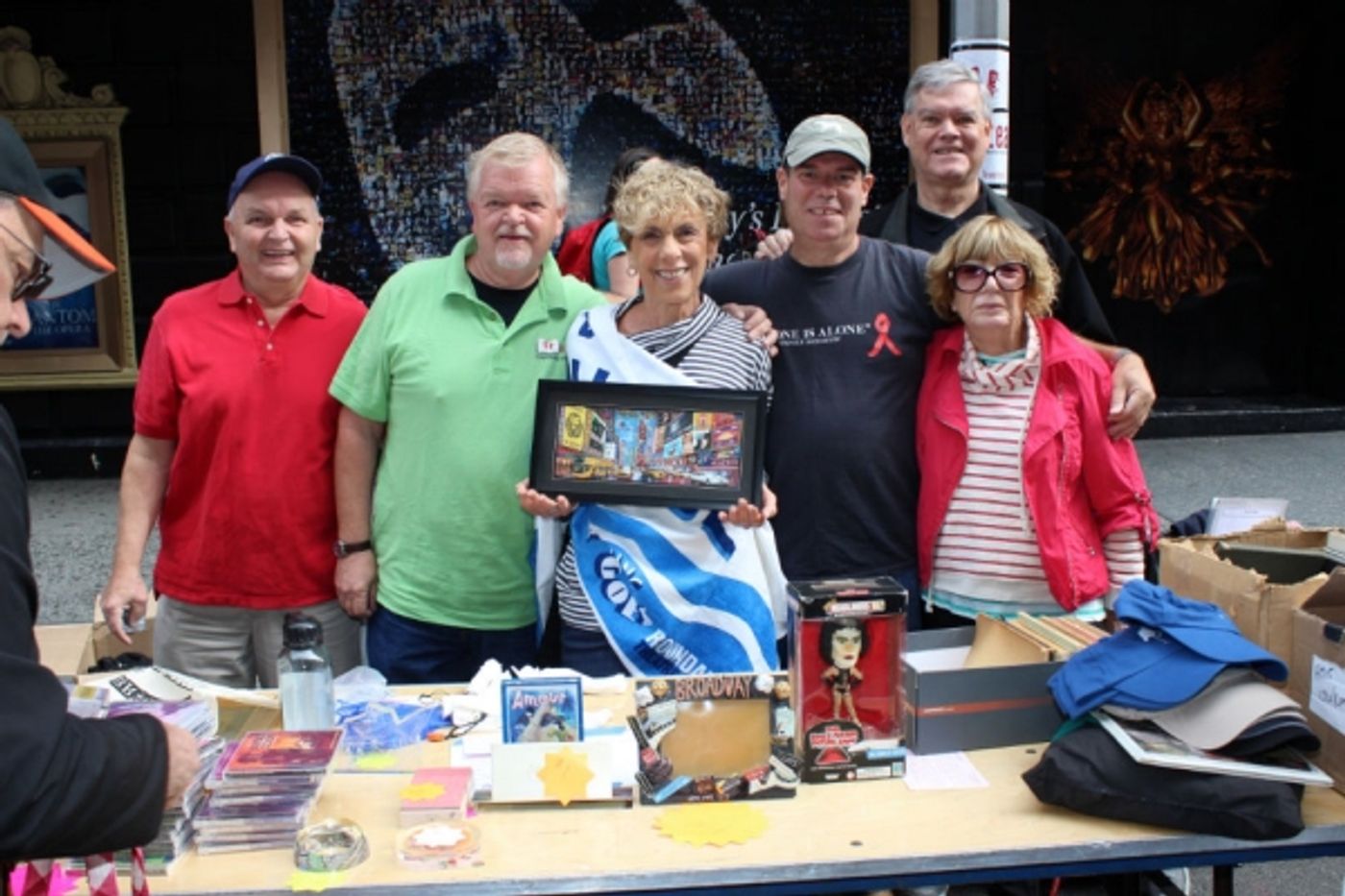 Photo Coverage: The Money Kept Rollin' in at the BC/EFA Flea Merchandise Tables!  Image