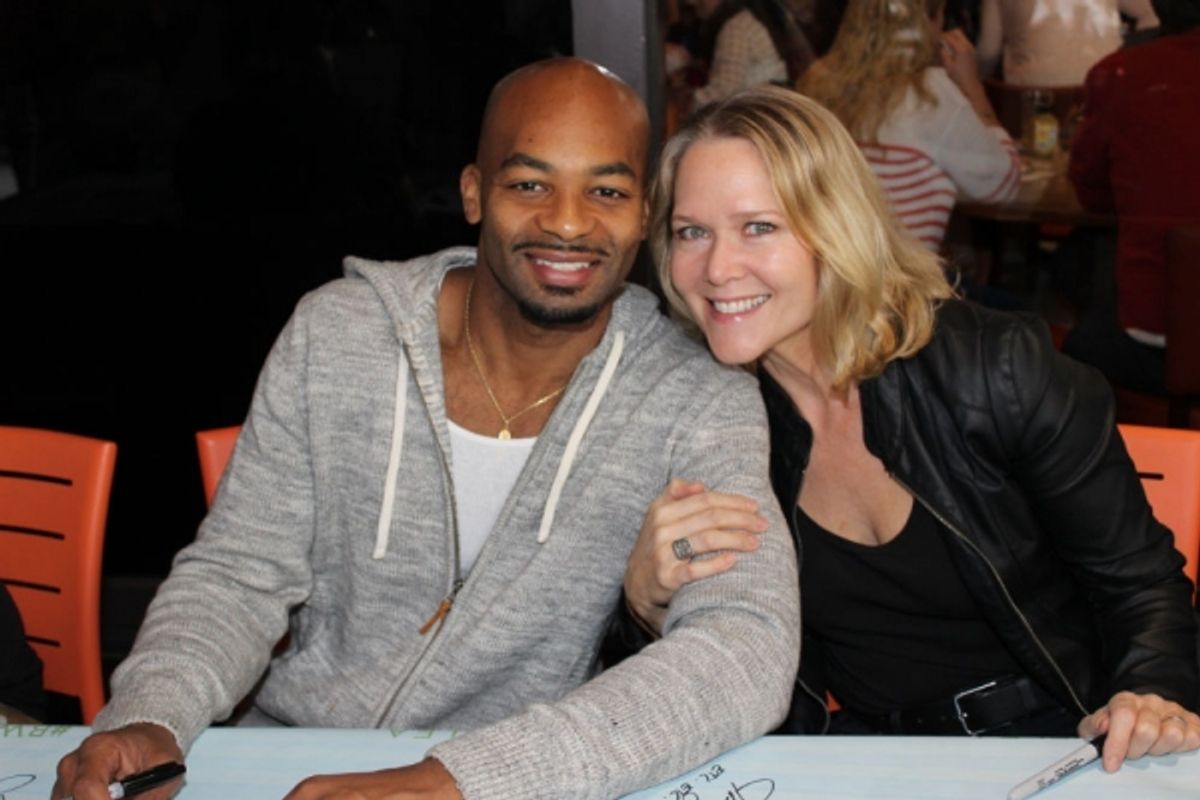 Brandon Victor Dixon and Rebecca Luker at 