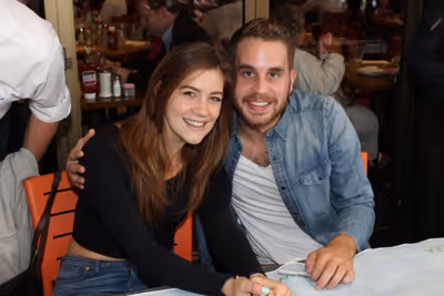 Laura Dreyfuss and Ben Platt Photo