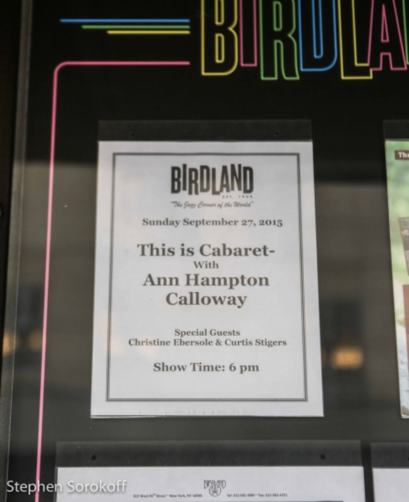 Photo Coverage: Birdland Hosts Ann Hampton Callaway's THIS IS CABARET with Guest  Christine Ebersole  Image