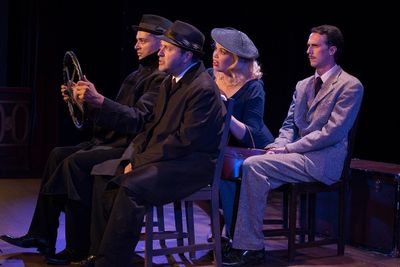 Miyaka Cochrane and Andrew Calabrese as the Heavies, Ginny Wehrmeister as Pamela, and Photo