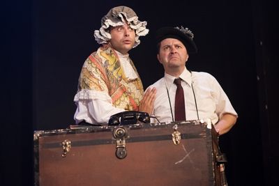 Miyaka Cochrane as Mrs. McGarrigle and Andrew Calabrese as Mr. McGarrigle Photo