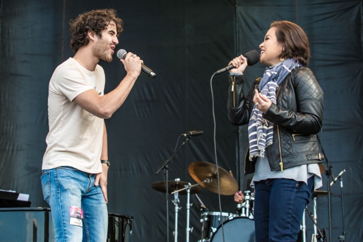Darren Criss and Lea Salonga at 