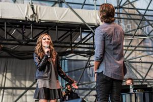 Laura Osnes and Aaron Tveit Photo
