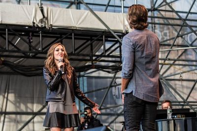 Laura Osnes and Aaron Tveit Photo