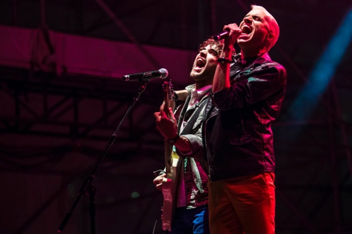 Darren Criss and Tyler Glenn at 