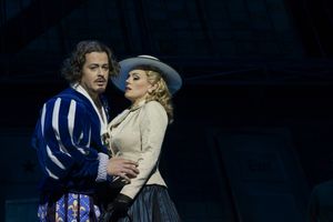 Emily Newton (Lilli Vanessi/Katherine), Morgan Moody (Fred Graham/Petruchio) Photo