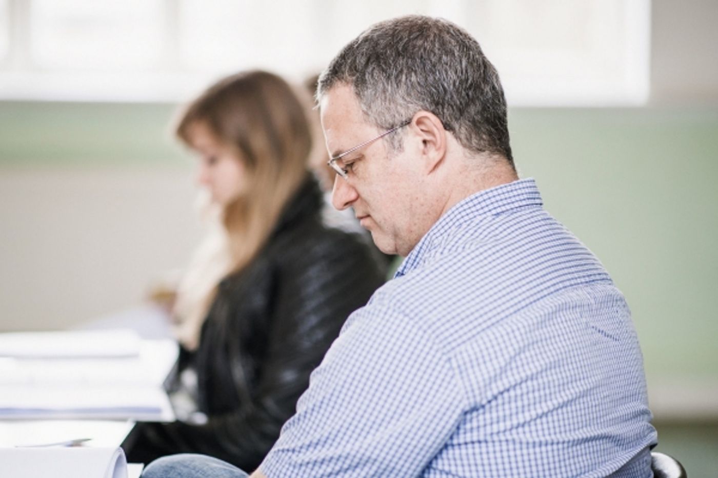 Photo Flash: In Rehearsal with the Cast of PIG FARM at the St. James Theatre  Image