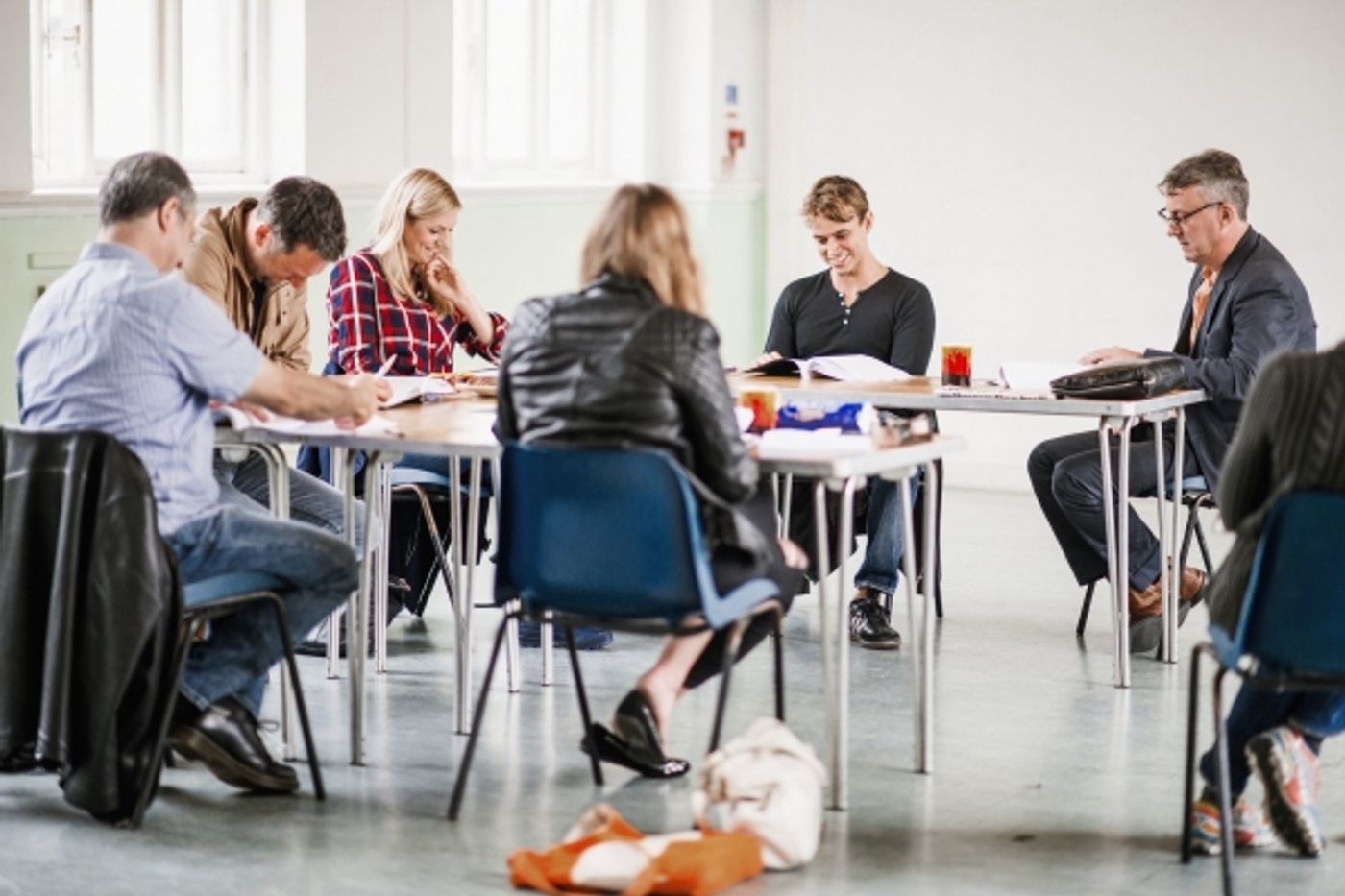 Photo Flash: In Rehearsal with the Cast of PIG FARM at the St. James Theatre  Image