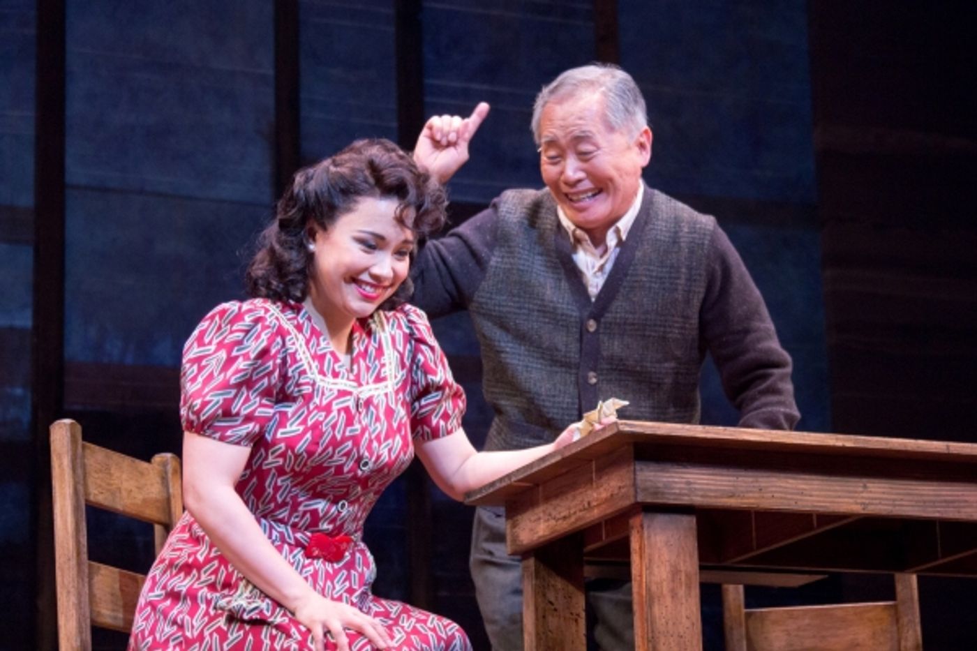 Photo Coverage: ALLEGIANCE Company Gives a Sneak Peek from the Longacre Theatre!  Image
