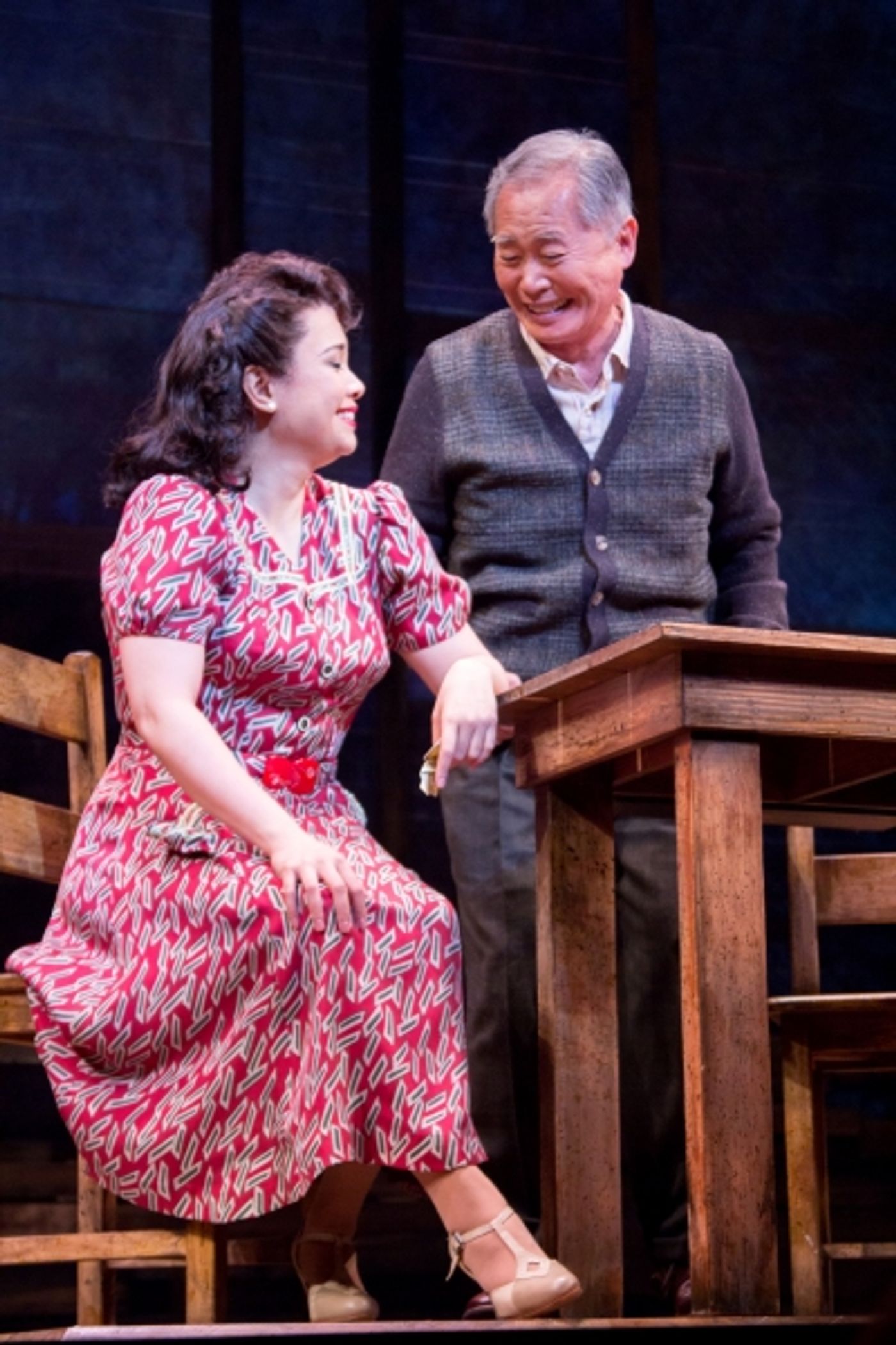 Photo Coverage: ALLEGIANCE Company Gives a Sneak Peek from the Longacre Theatre!  Image