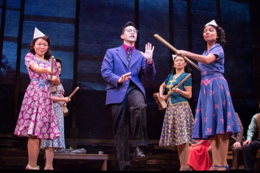 Photo Coverage: ALLEGIANCE Company Gives a Sneak Peek from the Longacre Theatre! Image