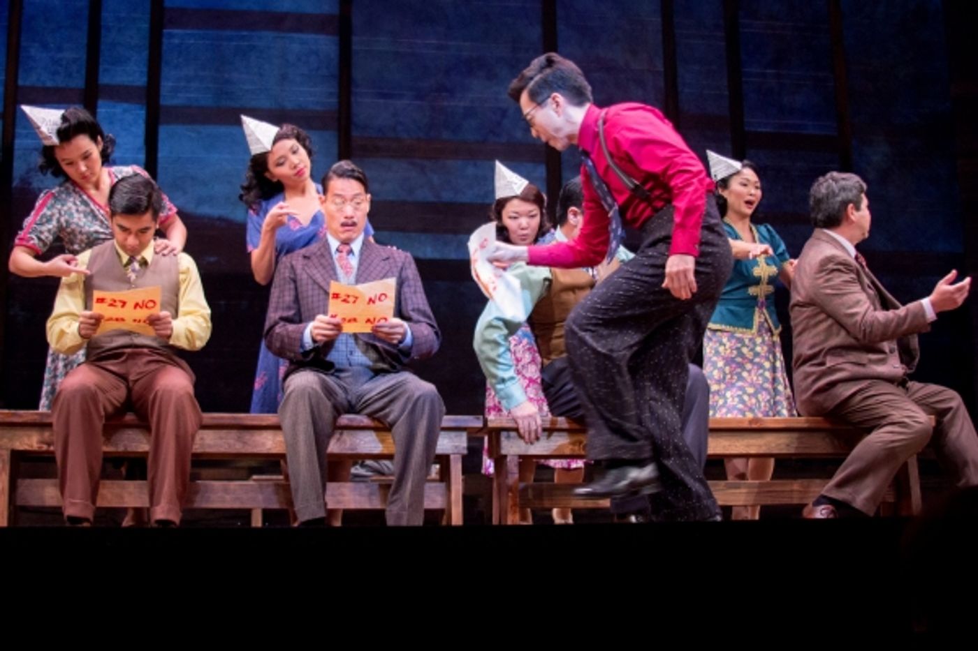 Photo Coverage: ALLEGIANCE Company Gives a Sneak Peek from the Longacre Theatre!  Image
