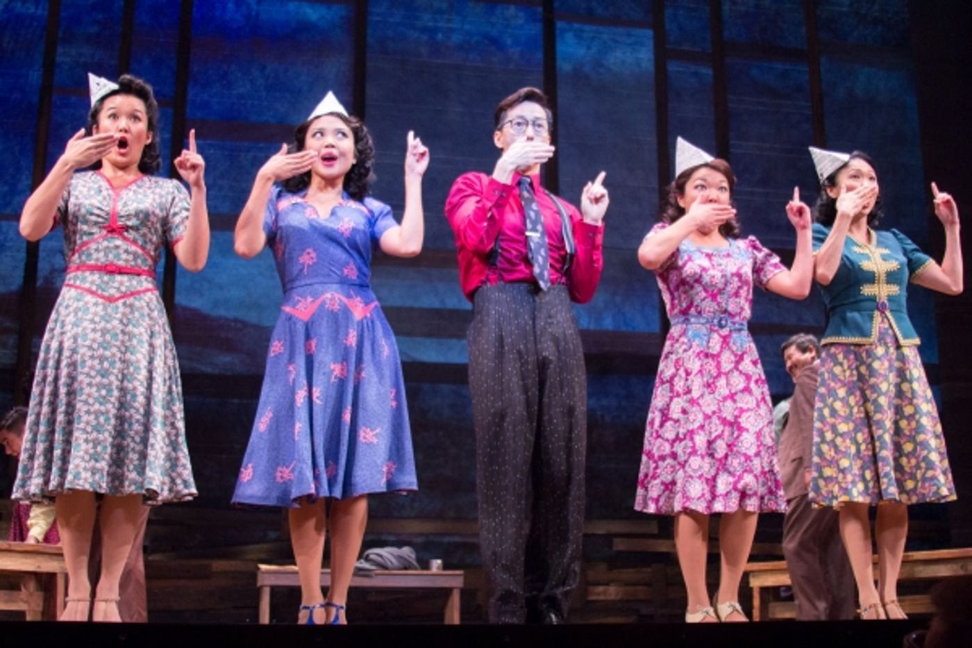 Photo Coverage: ALLEGIANCE Company Gives a Sneak Peek from the Longacre Theatre!  Image