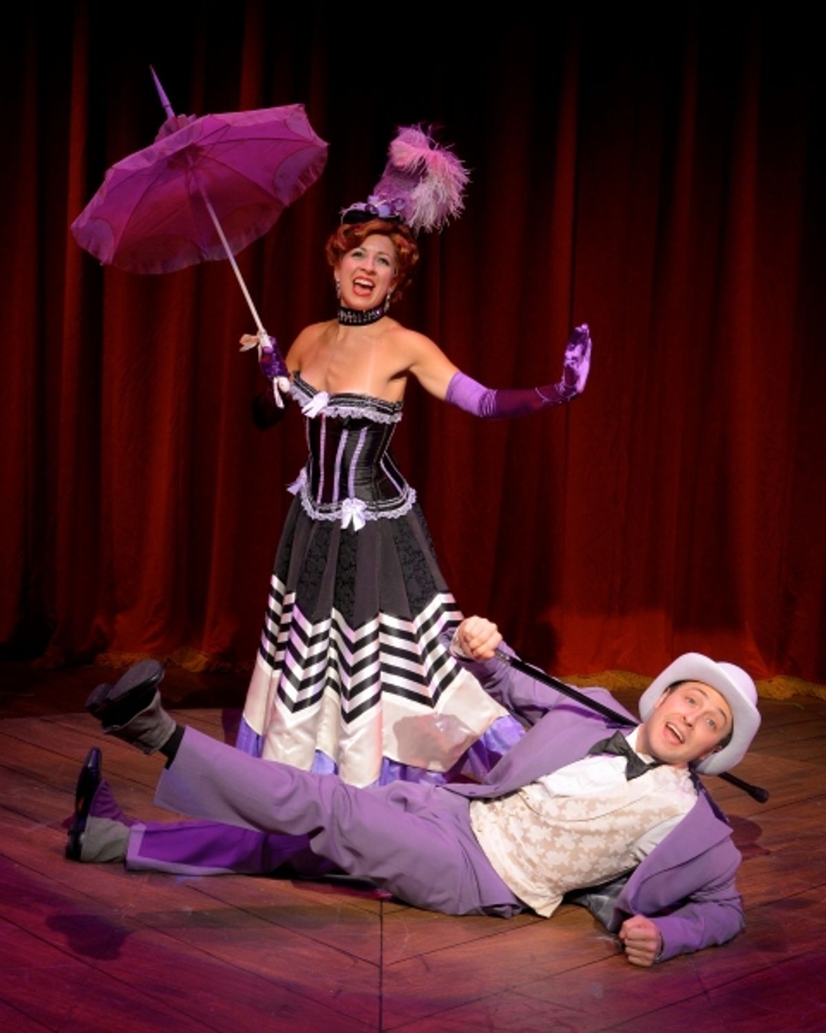 Amanda Pulcini (as Ellie May Chipley) and Daniel Scott Watson (as Frank Schultz) perform ''Goodbye My Lady Love'' at 