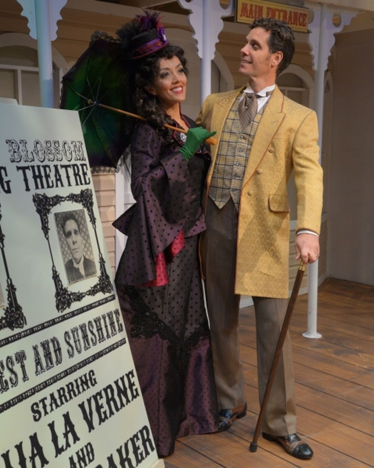 Sarah Hanlon (as Julie Laverne) and Eric Briarley (as Steve Baker)
 at 